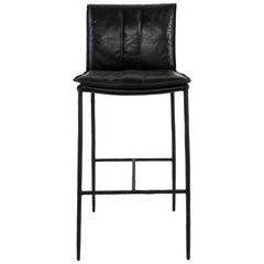Mayer Black Bar Stool - Ornate Home
