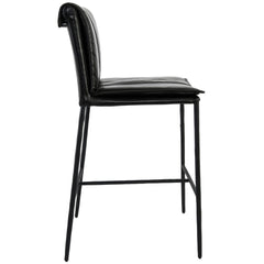 Mayer Black Counter Stool - Ornate Home