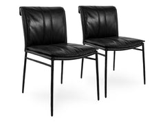 Mayer Black Dining Chair (Set of 2) - Ornate Home