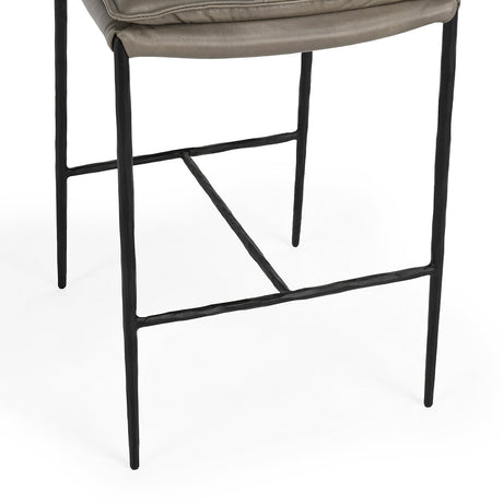 Mayer Gray Counter Stool - Ornate Home