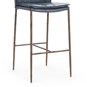 Mayer Ocean Blue Barstool - Ornate Home