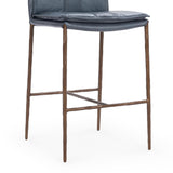 Mayer Ocean Blue Counter Stool - Ornate Home