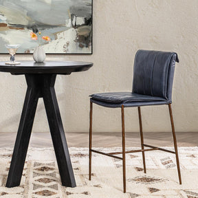 Mayer Ocean Blue Counter Stool - Ornate Home