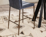 Mayer Ocean Blue Counter Stool - Ornate Home