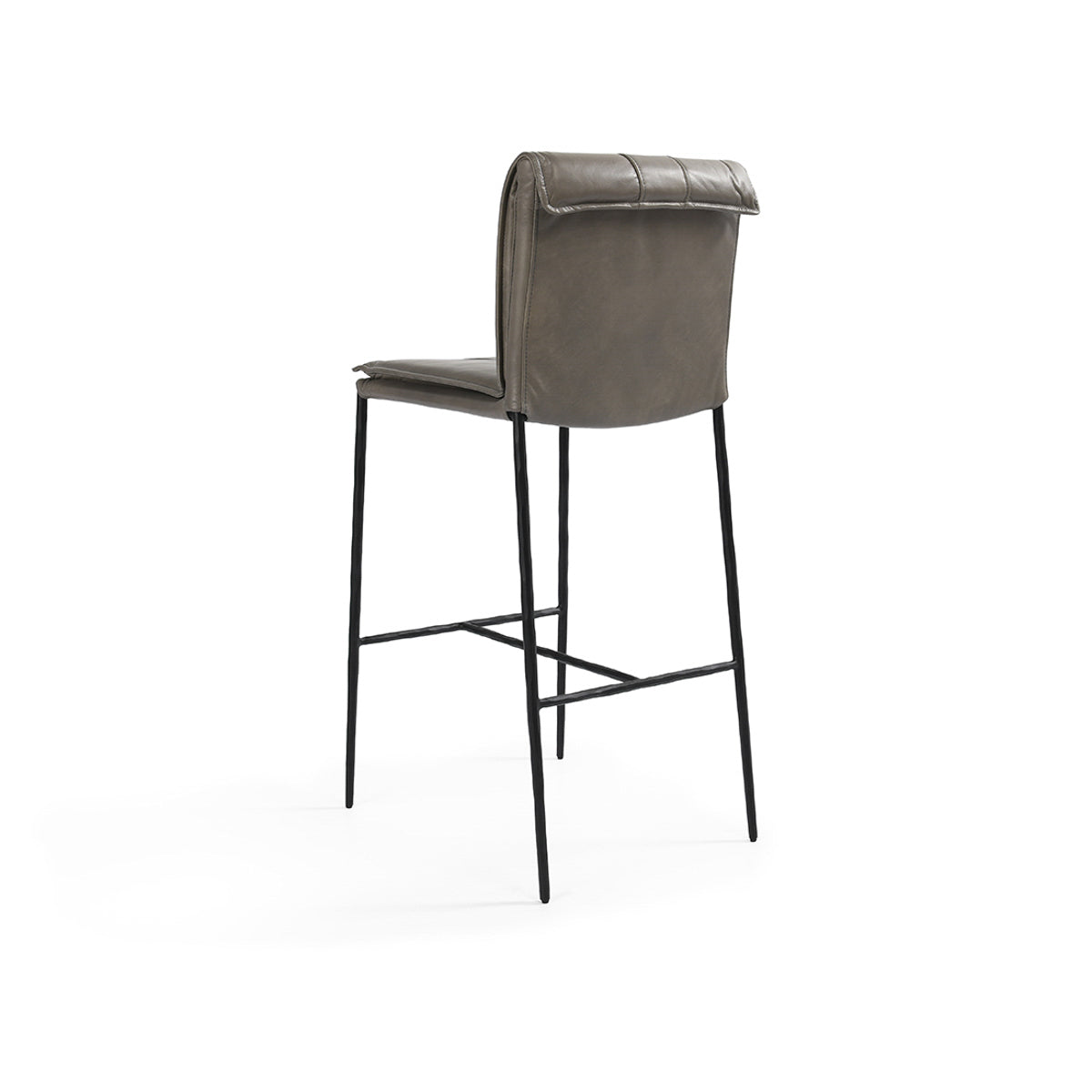 Mayer Pewter Gray Bar Stool - Ornate Home