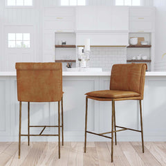 Mayer Tan 26" Counter Stool - Ornate Home