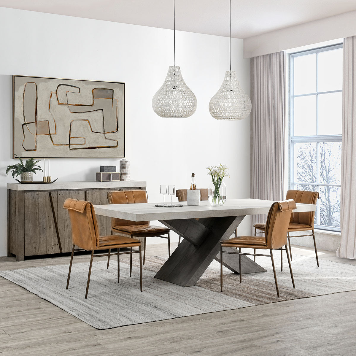 Mayer Tan Dining Chair (Set of 2) - Ornate Home