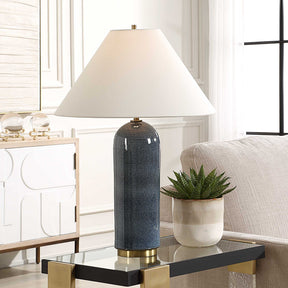 Mayetta Deep Blue Table Lamp - Ornate Home