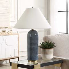 Mayetta Deep Blue Table Lamp - Ornate Home