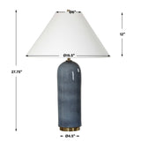 Mayetta Deep Blue Table Lamp - Ornate Home