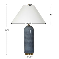 Mayetta Deep Blue Table Lamp - Ornate Home