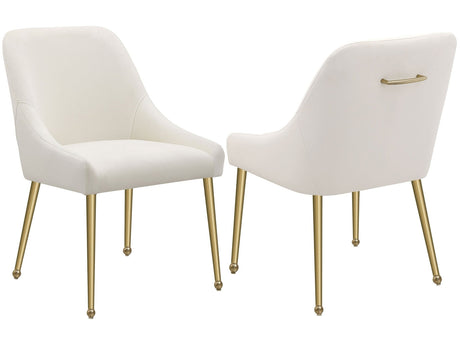 Mayette Ivory / Gold Side Chair (Set of 2) - Ornate Home