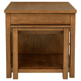 Mayfair Dark Oak 3-piece Kitchen Island with Extension Table - Ornate Home