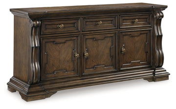 Maylee Brown Dining Buffet - Ornate Home