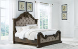 Maylee California King Upholstered Bedroom Set with Dresser and Mirror (Online Special Price) - Ornate Home