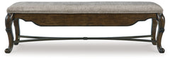 Maylee Dark Brown 63" Dining Bench - Ornate Home