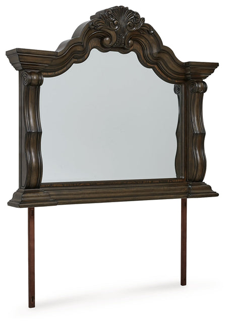 Maylee Dark Brown Bedroom Mirror   B947-36 - Ornate Home