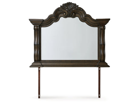 Maylee Dark Brown Bedroom Mirror   B947-36 - Ornate Home