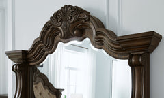 Maylee Dark Brown Bedroom Mirror   B947-36 - Ornate Home