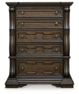 Maylee Dark Brown Chest of Drawers (Online Special Price) - Ornate Home