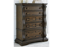 Maylee Dark Brown Chest of Drawers - Ornate Home