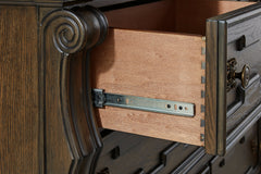Maylee Dark Brown Chest of Drawers - Ornate Home