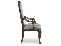 Maylee Dark Brown Dining Arm Chair (Set of 2) - Ornate Home