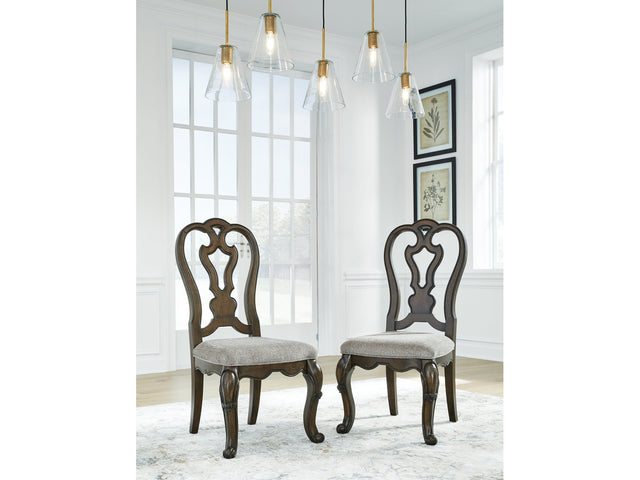 Maylee Dark Brown Dining Chair (Set of 2) - Ornate Home