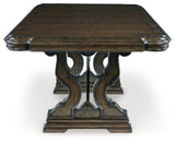 Maylee Dark Brown Dining Extension Table - Ornate Home