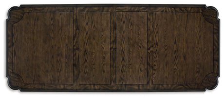 Maylee Dark Brown Dining Extension Table - Ornate Home