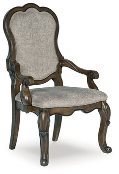 Maylee Dark Brown Dining Table and 10 Chairs - Ornate Home