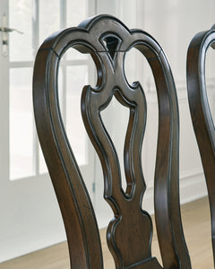 Maylee Dark Brown Dining Table and 6 Chairs - Ornate Home