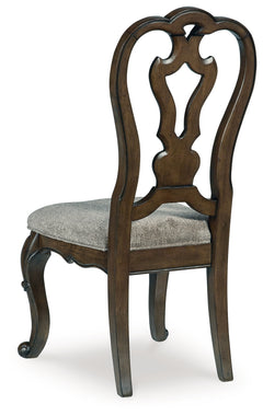 Maylee Dark Brown Dining Table with 6 Chairs and Buffet and Hutch - Ornate Home