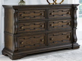 Maylee Dark Brown Dresser - Ornate Home