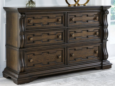 Maylee Dark Brown Dresser - Ornate Home