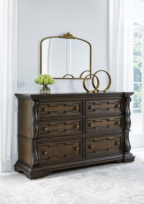 Maylee Dark Brown Dresser - Ornate Home