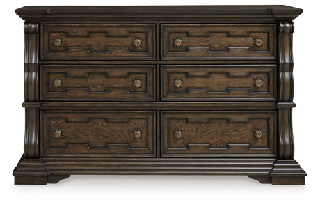 Maylee Dark Brown Dresser - Ornate Home