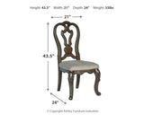 Maylee Dark Brown Extension Dining Table, 4 Chairs and Bench - Ornate Home