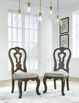 Maylee Dark Brown Extension Dining Table, 4 Chairs and Bench - Ornate Home