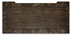 Maylee Dark Brown King Panel Bed, Dresser, Mirror, Chest and Nightstand - Ornate Home