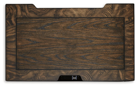 Maylee Dark Brown Queen Panel Bedroom Set with Dresser, Mirror, Chest and 2 Nightstands - Ornate Home