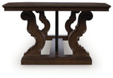 Maylee Dark Brown Rectangular Cocktail Table - Ornate Home