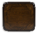 Maylee Dark Brown Rectangular End Table - Ornate Home