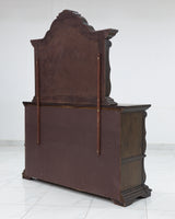 Maylee  King Upholstered Bed & Dresser & Mirror & Chest & 2 Nightstands - Ornate Home