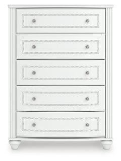 Maylilly White Chest of Drawers - Ornate Home