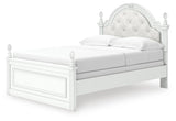 Maylilly White Full Upholstered Panel Bed (Online Special Price) - Ornate Home