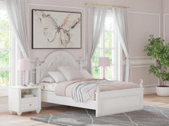 Maylilly White Full Upholstered Panel Bed - Ornate Home