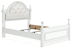 Maylilly White Full Upholstered Panel Bed - Ornate Home