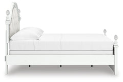 Maylilly White Full Upholstered Panel Bed - Ornate Home