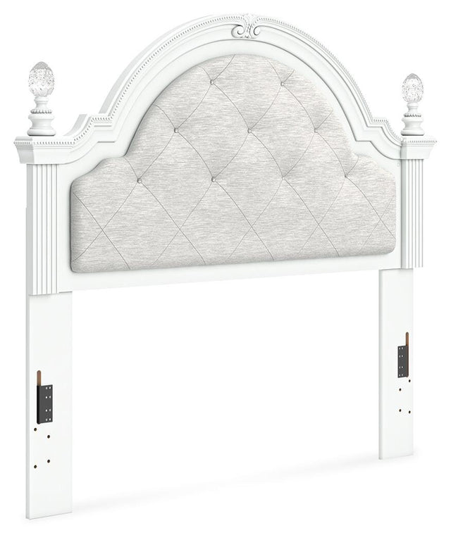 Maylilly White Full Upholstered Panel Headboard (Online Special Price) - Ornate Home